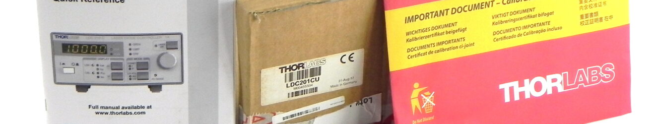 Thorlabs LDC201CU ULN Diode Laser Controller, 100mA – New, Open Box