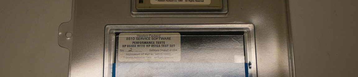 Keysight 08510-10005 Performance Test Software for 8510A with 8515A