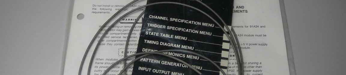 Tektronix 175-8165-00 External Sync-Output Cable and instructions for 91A24 Data Acq Module