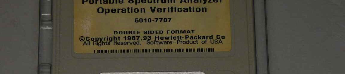 Keysight 5010-7707 Operation Verification Software for 8560 E-Series, Rev B.00.00