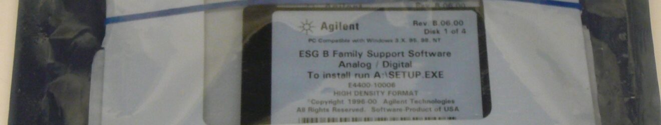 Keysight E4400-10006 ESG-B Family Support Software, Rev B.06.00