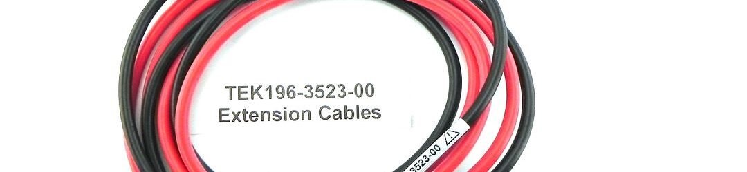 Tektronix  196-3523-00 Set of Extension Cables for Models P5200A, P5202A, P5205A, TMDP0200, and THDP0200 (Red and Black)