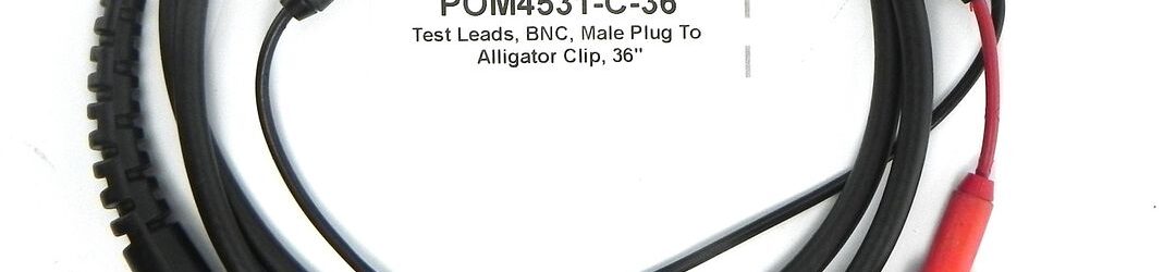 Pomona 4531-C-36 Test Leads, BNC, Male Plug To Alligator Clip, 36″