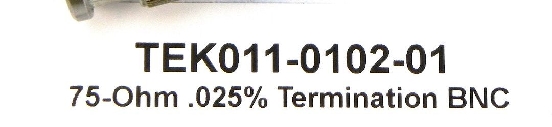 Tektronix 011-0102-01 75-Ohm .025% Termination BNC