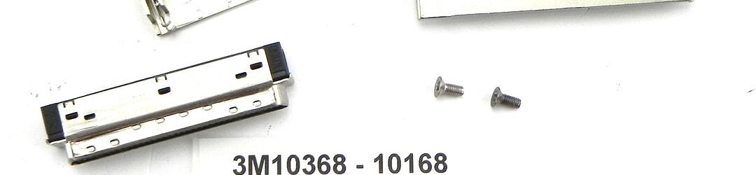 3M 10368 10168 10368 Shield with 10168 68 Position Plug Connector