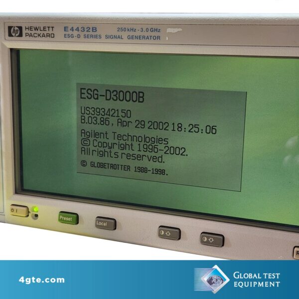 Keysight E4432B-1E5/UN5/UN7/UN8/UN9/UND ESG-D Series Digital RF Signal Generator, 3 GHz