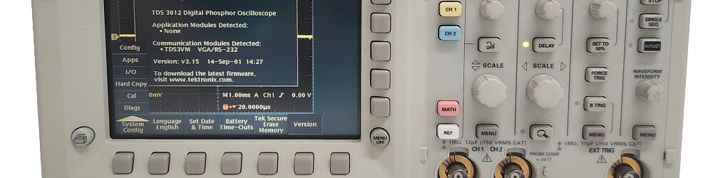 Tektronix TDS3012 2 Channel, 100 MHz, Digital Oscilloscope with TDS3VM