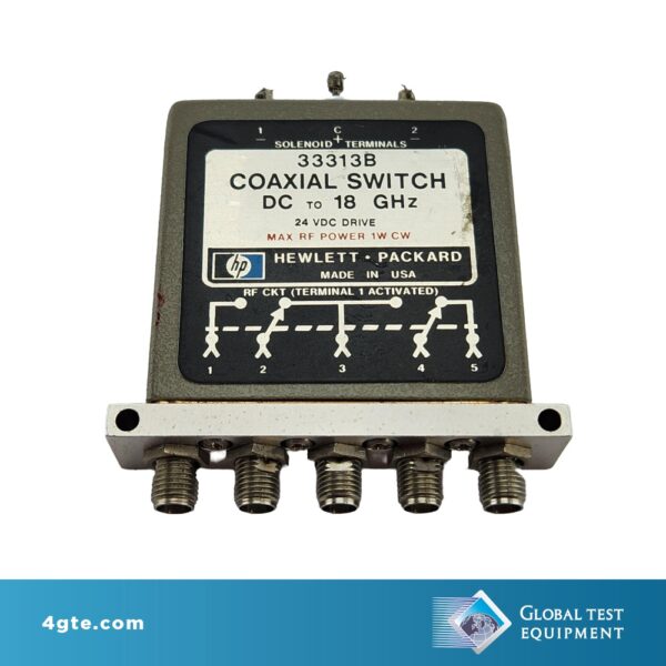 Keysight 33313B 5-port Coaxial Switch 24V, 18GHz