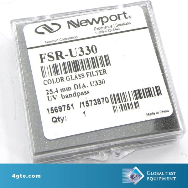 Newport FSR-U330 Optical Filter, UV Bandpass, 25.4 mm