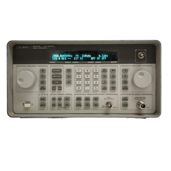 Keysight 8648B Synthesized RF Signal Generator, 9 kHz to 2000 MHz with Options 1E2/1E5/1E6/1EA and H31