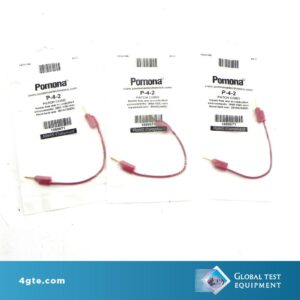 Pomona P-4-2 - NEW Stacking Pin Tip Plug Patch Cord 4" Red Lot of 3