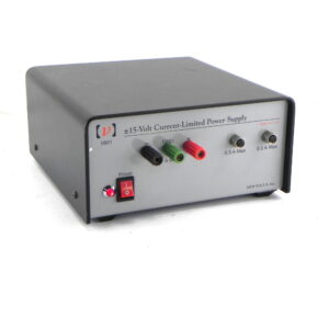 Test equipment with power supply and GPIB interface for precise measurements.