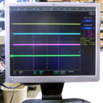 Oscilloscope Display of Tektronix TM5006 Mainframe with GPIB Interface for Test Equipment