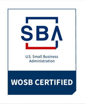 SBA WOSB Certified Logo for Small Business Administration - Global Test Equipment.