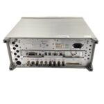 Rack mount test equipment chassis with multiple ports and connectors for electronic testing and cali.