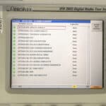 Screenshot of Aeroflex-Viavi 3902 Communication Service Monitor with options menu.