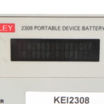 Keithley 2308 portable device battery and charger simulator display.