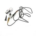 Passive oscilloscope probe with accessories for Tektronix P6105 testing.