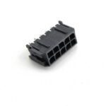 Molex 043045-1012 connector header, 10-position, through-hole, black plastic.