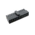 Black Molex 43025-2400 rectangular connector housing for electronic components.